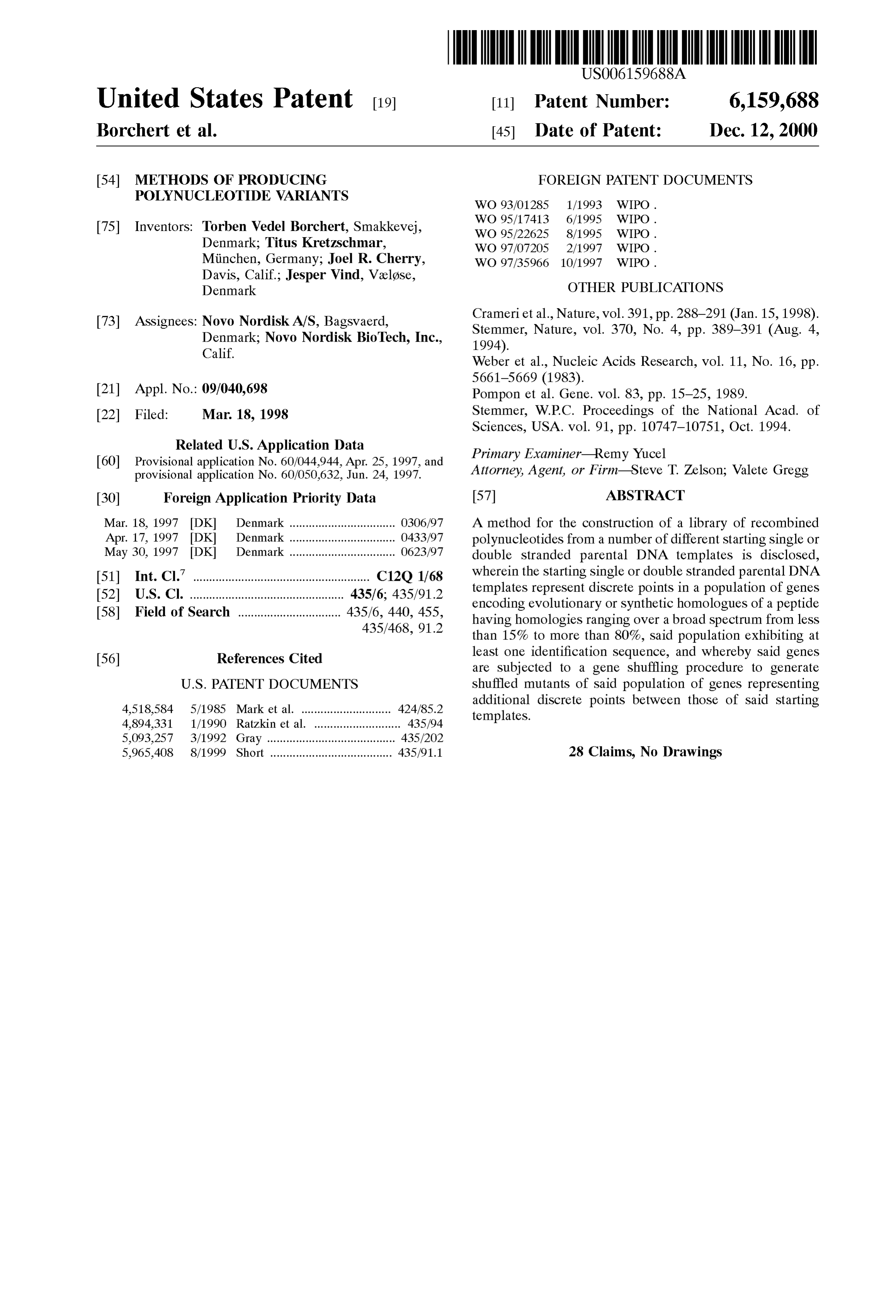 Page 1 of the original patent document