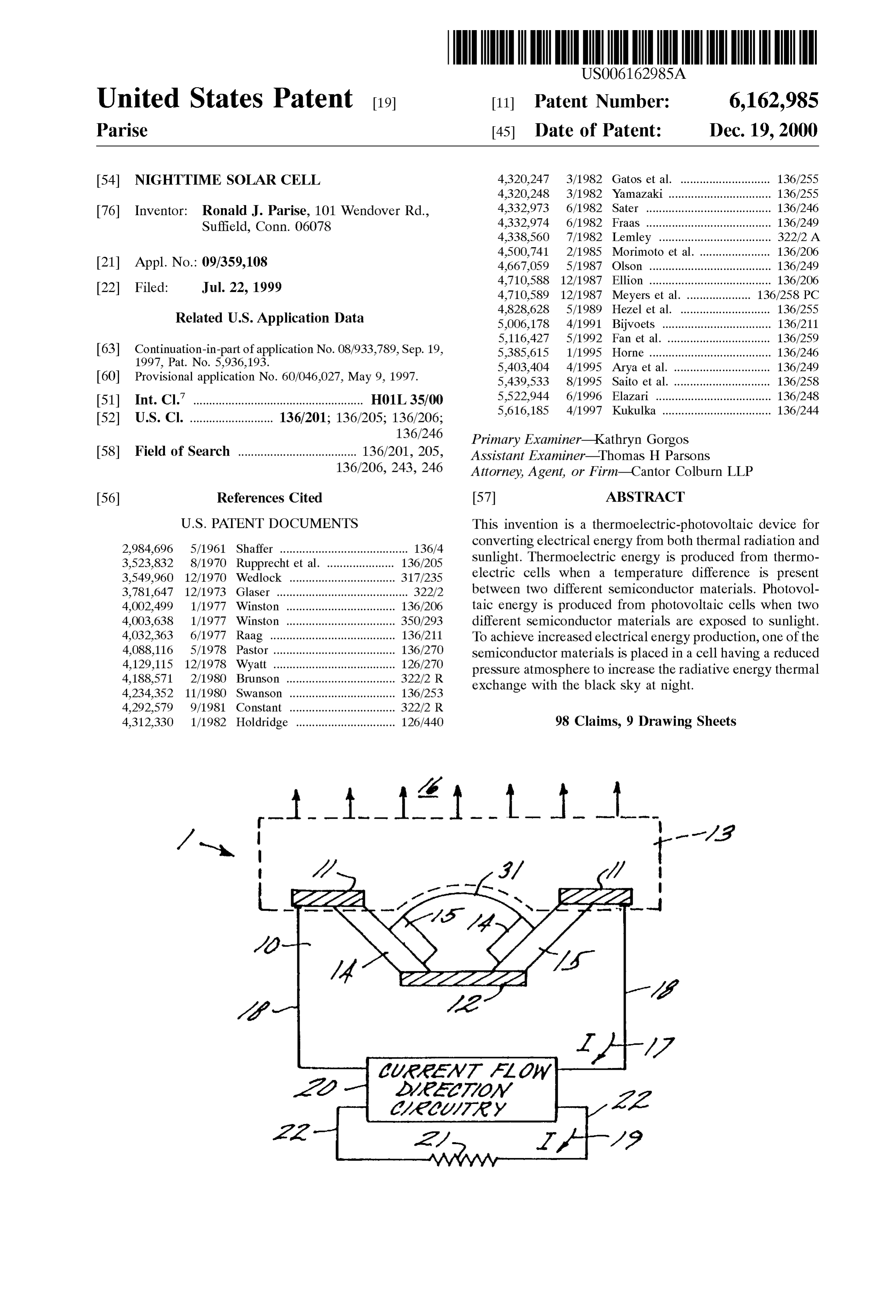 Page 1 of the original patent document