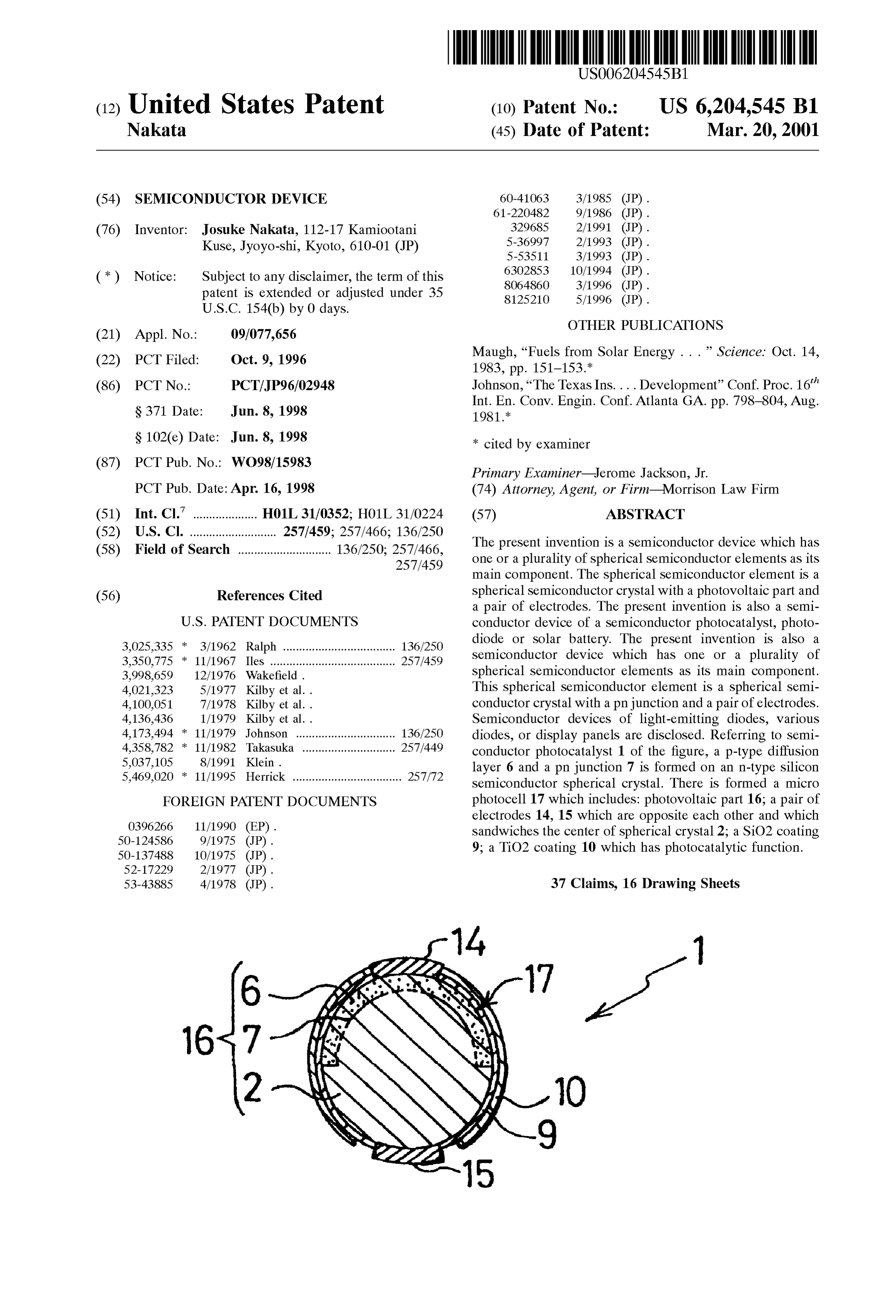 Page 1 of the original patent document
