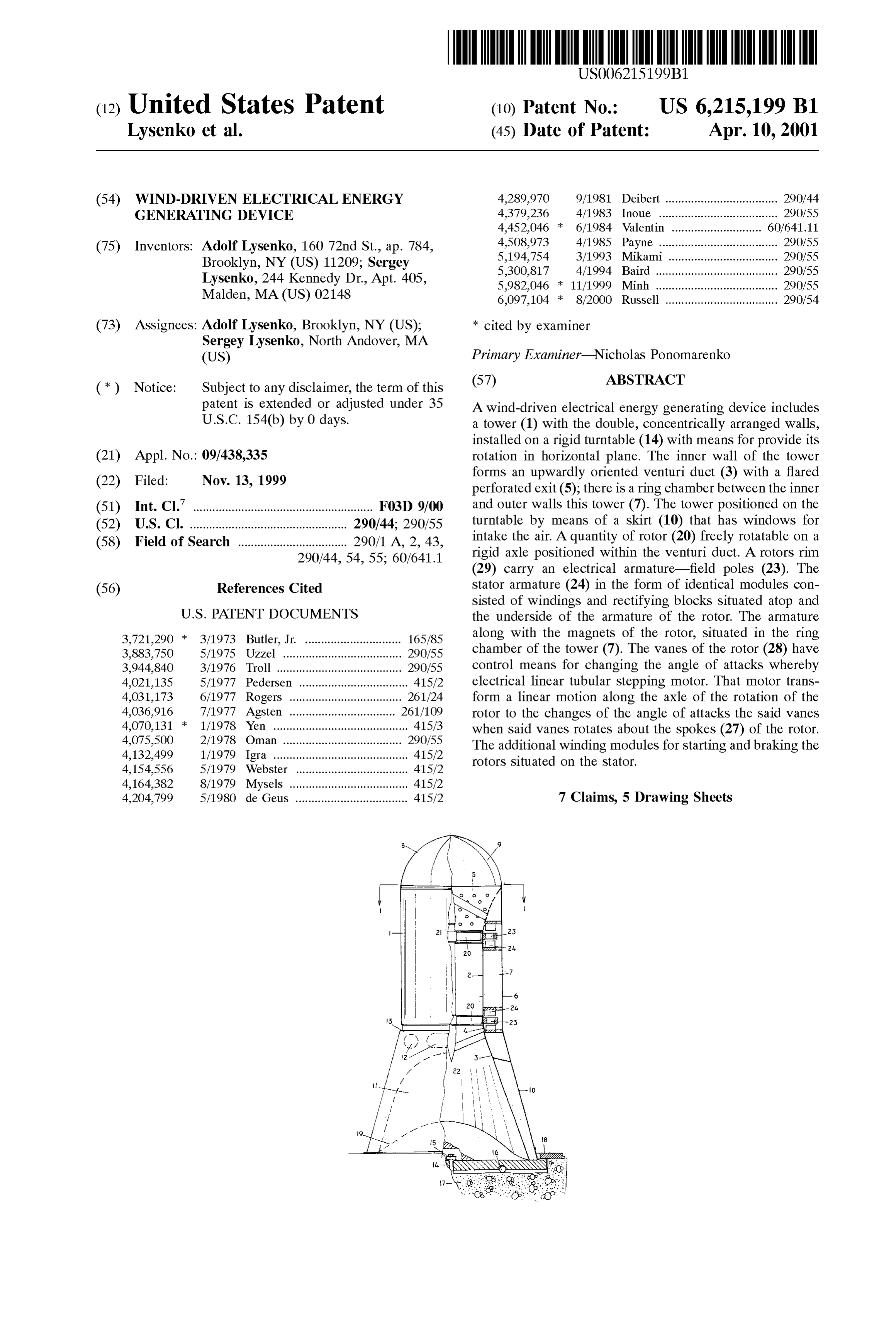 Page 1 of the original patent document