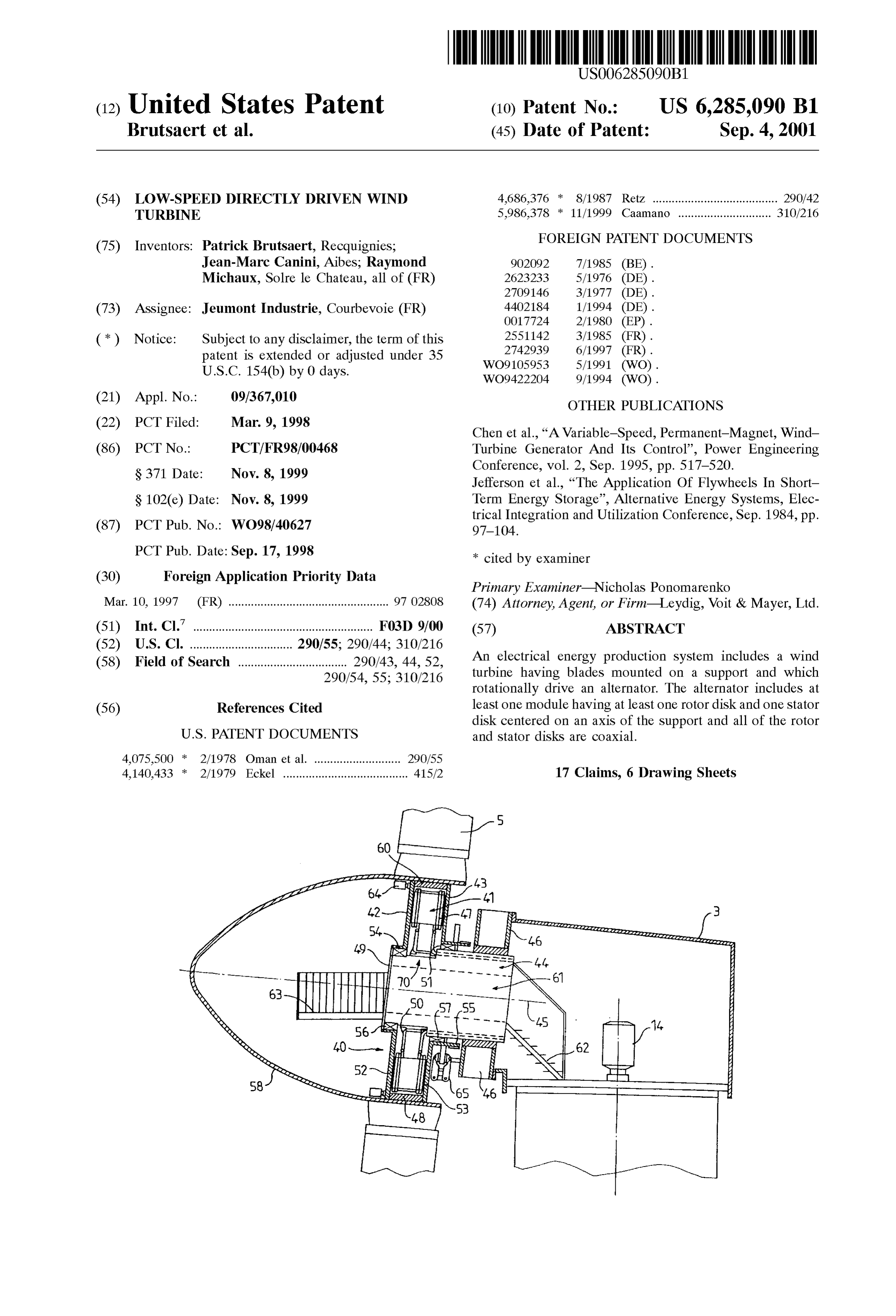Page 1 of the original patent document