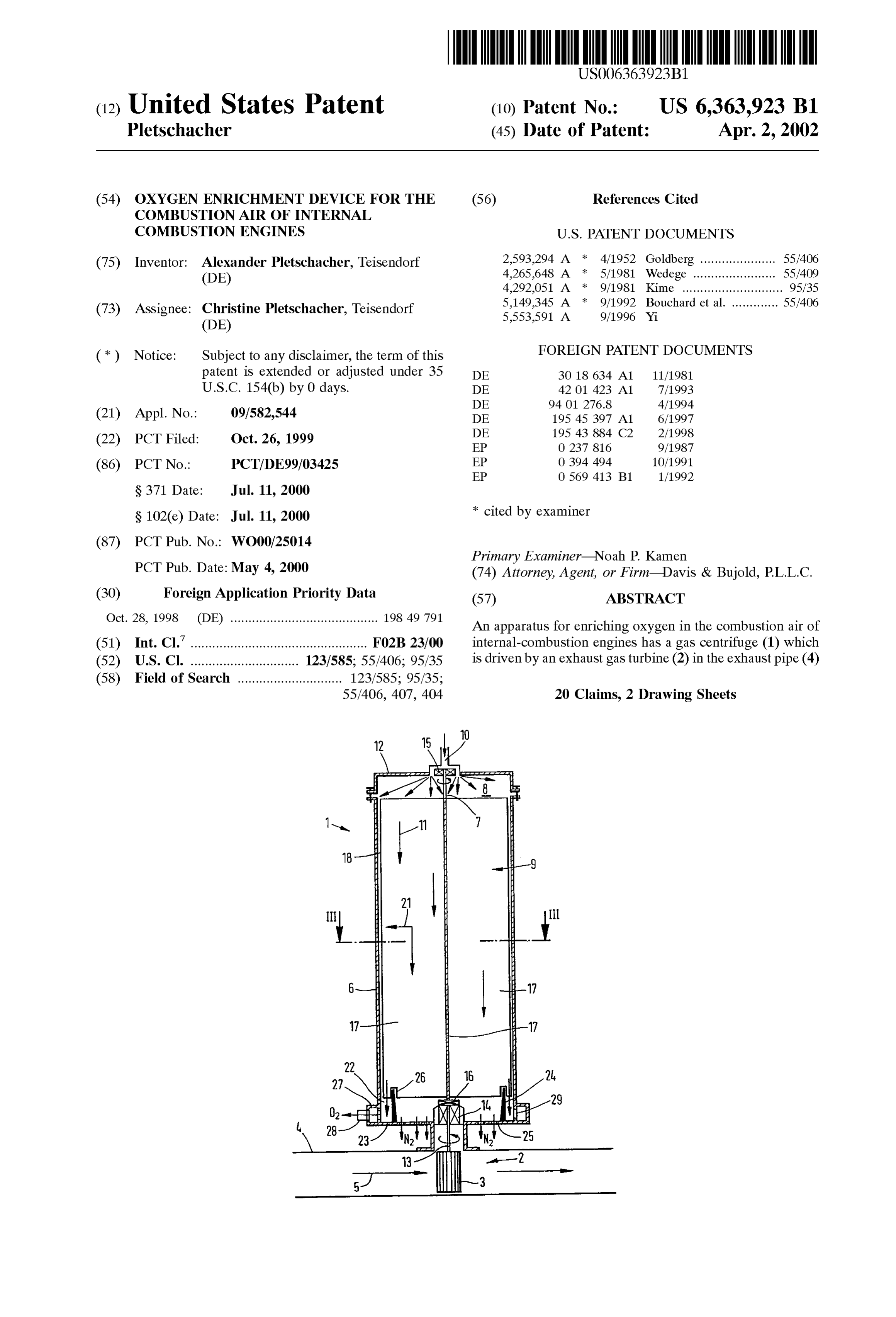 Page 1 of the original patent document